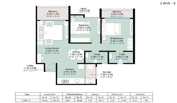 Kohinoor Central Park
 Floor Plan