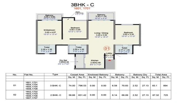 Kohinoor Central Park
 Floor Plan