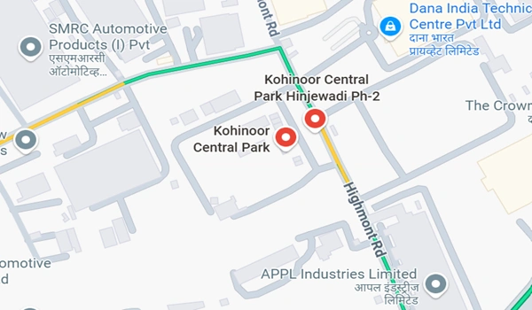 Kohinoor Central Park
 Location Map